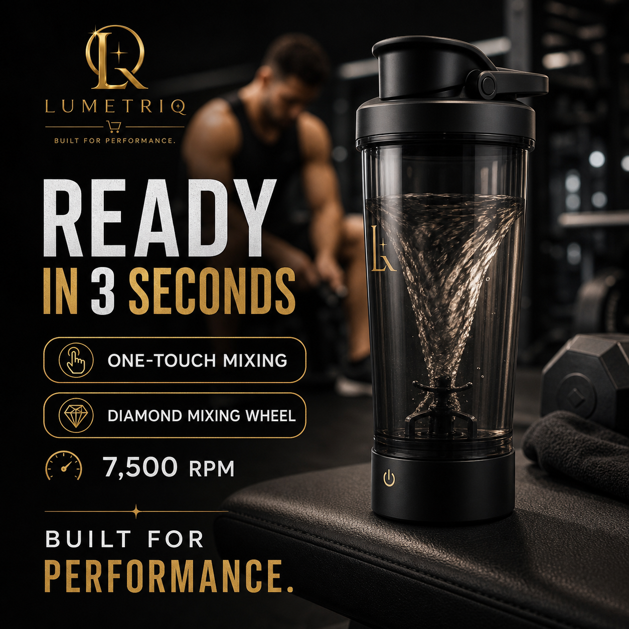 Lumetriq Automatic Stirring Gym Cup