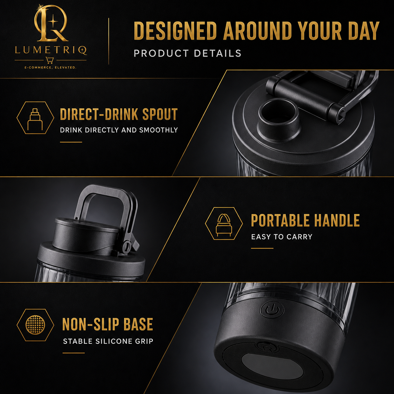 Lumetriq Automatic Stirring Gym Cup