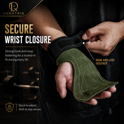 Lumetriq Palm Lifting Weight Grips with Wrist Support