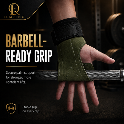 Lumetriq Palm Lifting Weight Grips with Wrist Support
