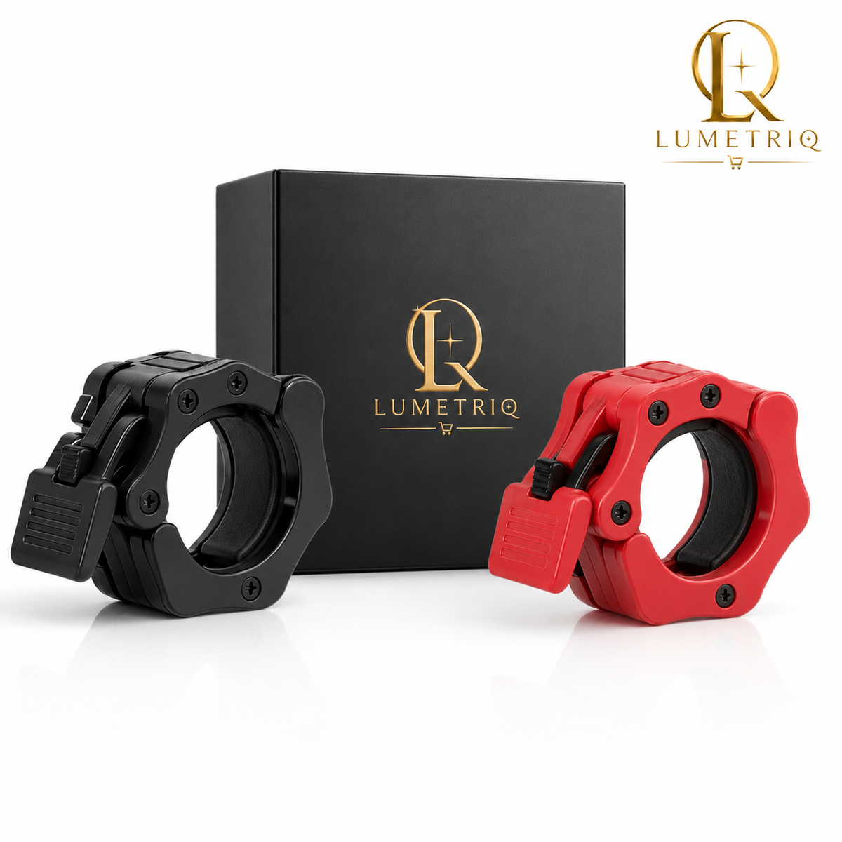Lumetriq 1 Pair Quick-Release Safety Dumbbell Bar Clips