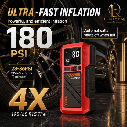 Lumetriq 10-in-1 Automotive Emergency Starter pack