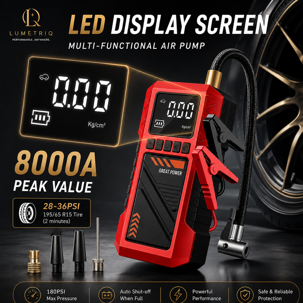 Lumetriq 10-in-1 Automotive Emergency Starter pack