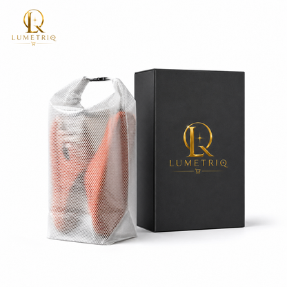 LUMETRIQ EVA Shower Slides and LUMETRIQ shower bag Combo