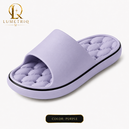 LUMETRIQ EVA Shower Slides and LUMETRIQ shower bag Combo