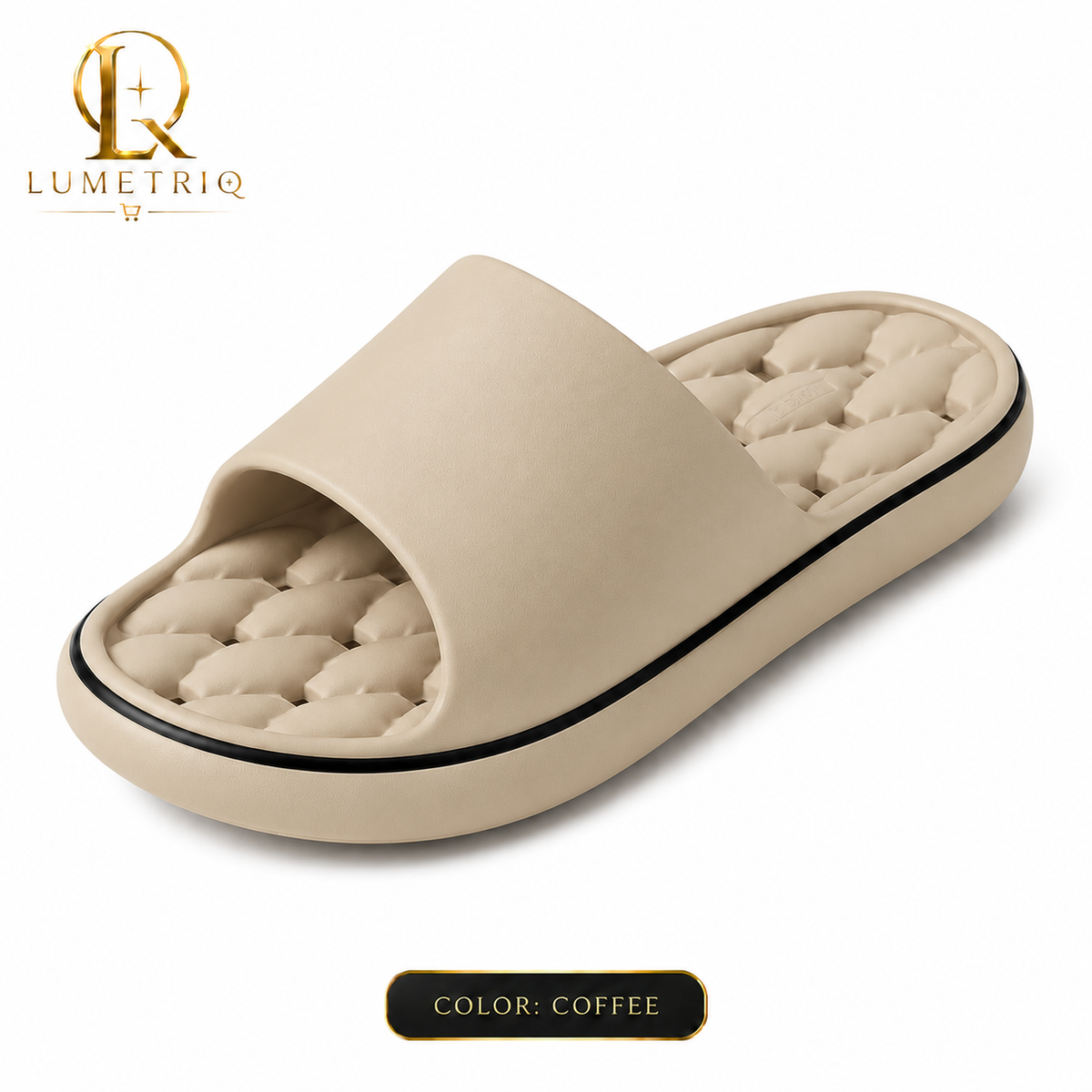 LUMETRIQ EVA Shower Slides and LUMETRIQ shower bag Combo