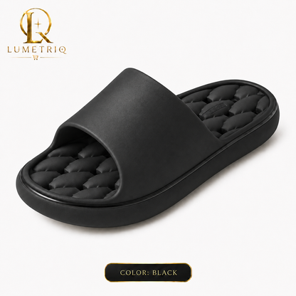 LUMETRIQ EVA Shower Slides and LUMETRIQ shower bag Combo