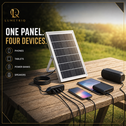 LumetriQ Portable Solar Panel Charger