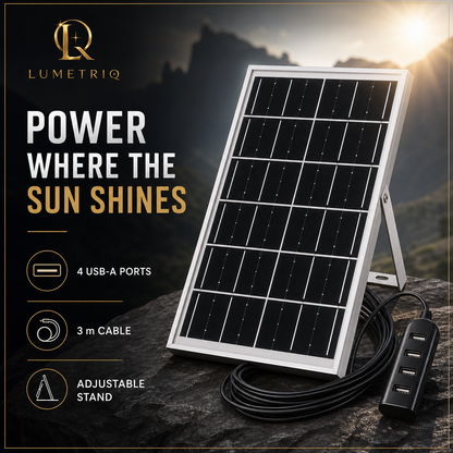 LumetriQ Portable Solar Panel Charger