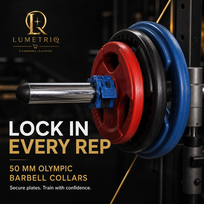 Lumetriq 1 Pair Quick-Release Safety Dumbbell Bar Clips