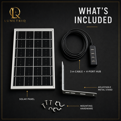 LumetriQ Portable Solar Panel Charger