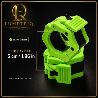 Lumetriq 1 Pair Quick-Release Safety Dumbbell Bar Clips