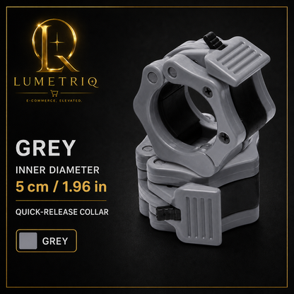 Lumetriq 1 Pair Quick-Release Safety Dumbbell Bar Clips