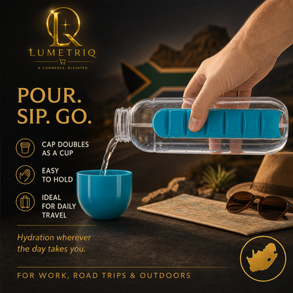 Lumetriq 2-in-1 Hydration Bottle with 7-Day Organiser