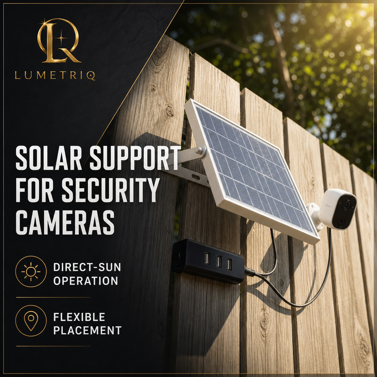 LumetriQ Portable Solar Panel Charger